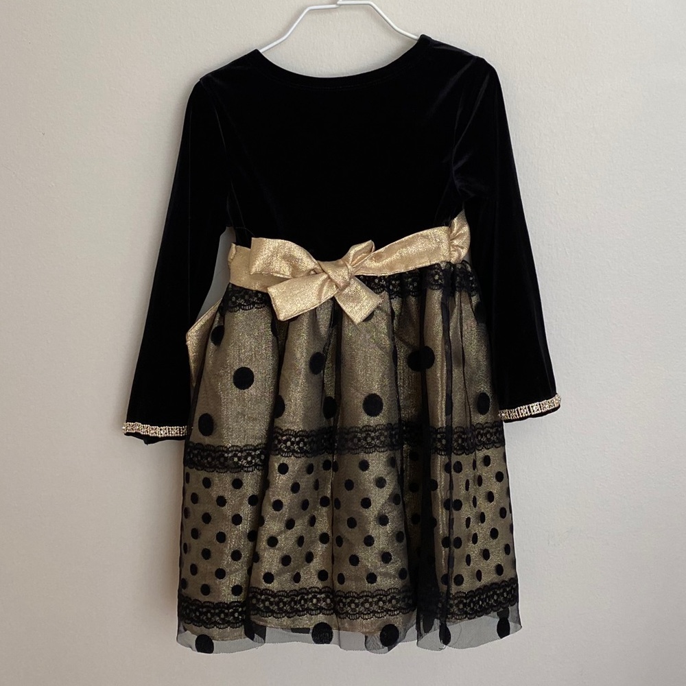 Bonnie jean/ black and gold dress - Picture 2 of 3